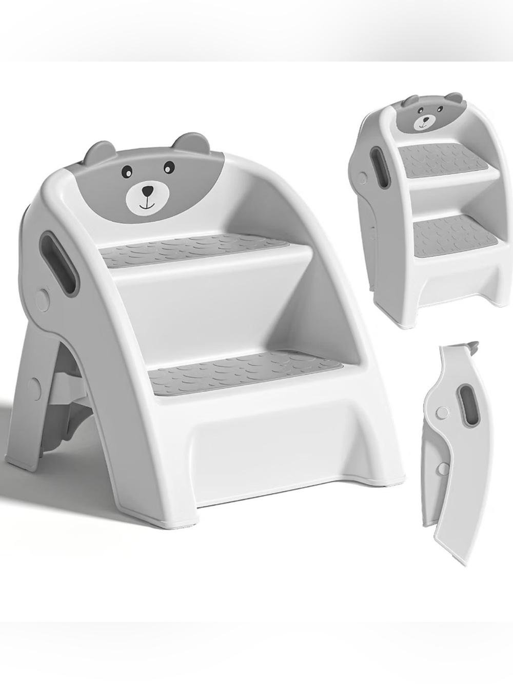 Kids Toddler Step Stool with Bear Design - NEW IN BOX